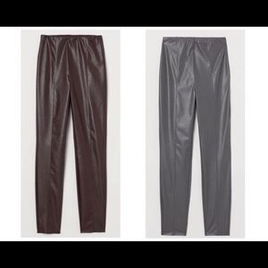 Faux leather leggings